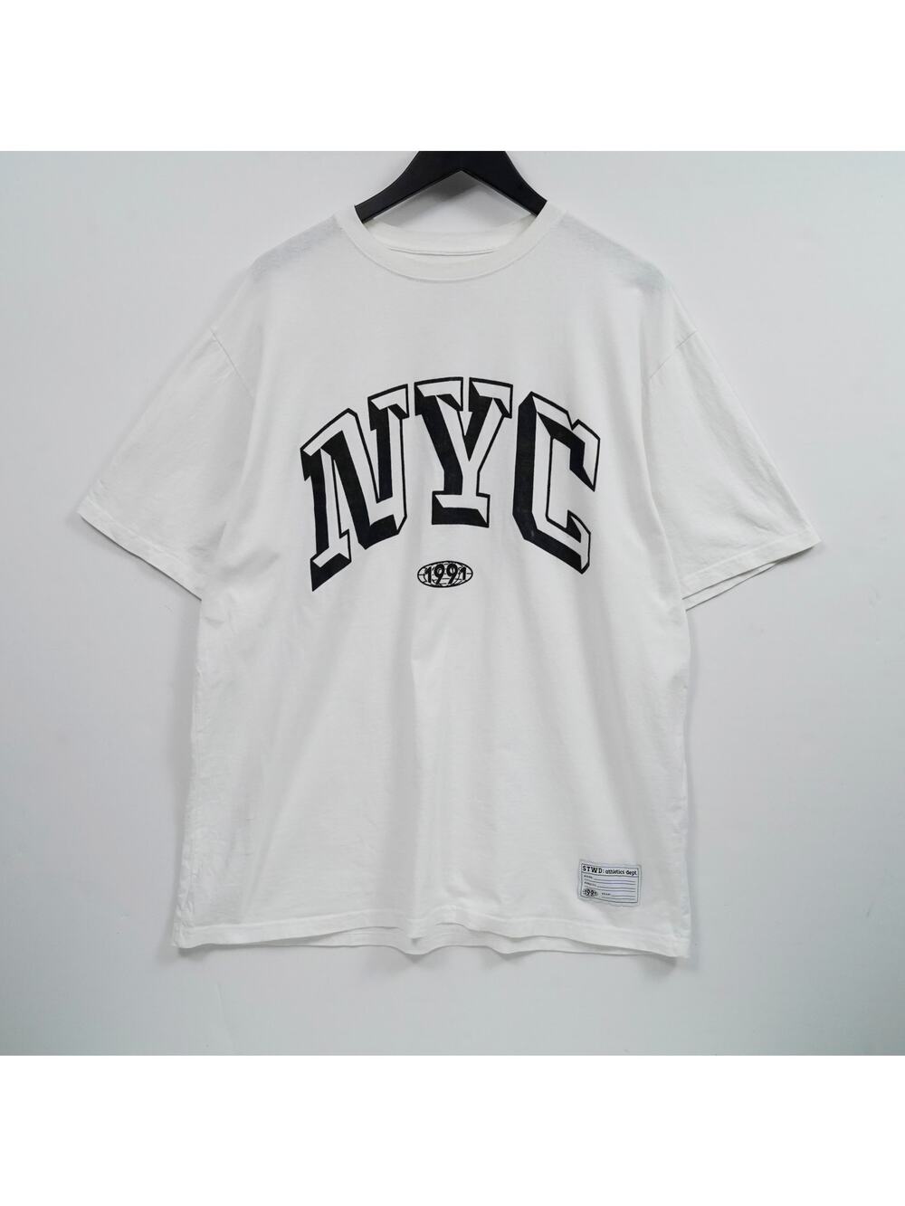 Pull&Bear NYC Graphic T-Shirt White Size XL Streetwear Casual Tee